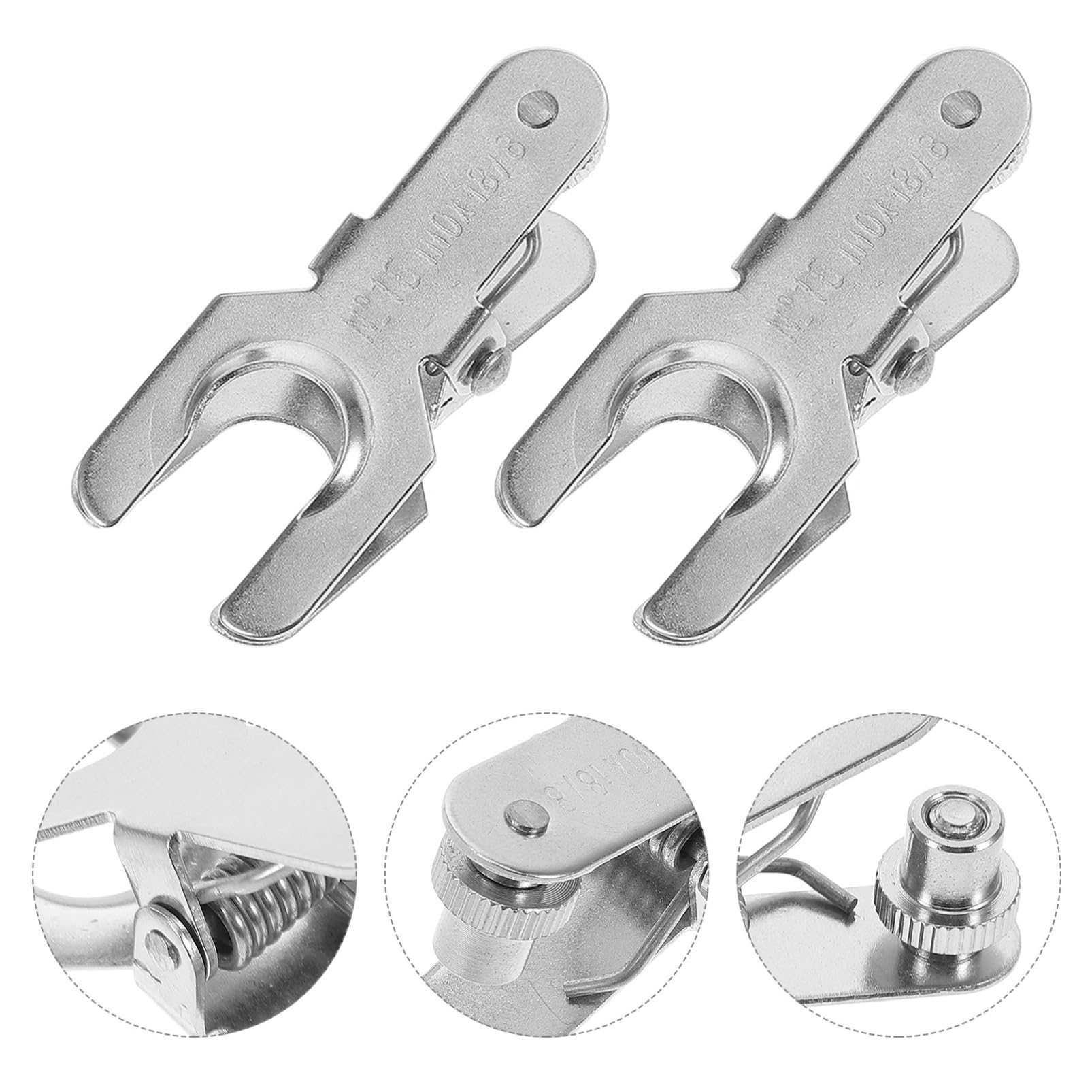 iplusmile 3pezzi Morsetto in Acciaio Inossidabile per Giunti Morsetto per Vetreria Strumenti da Laboratorio Design Versatile e Facile da Usare