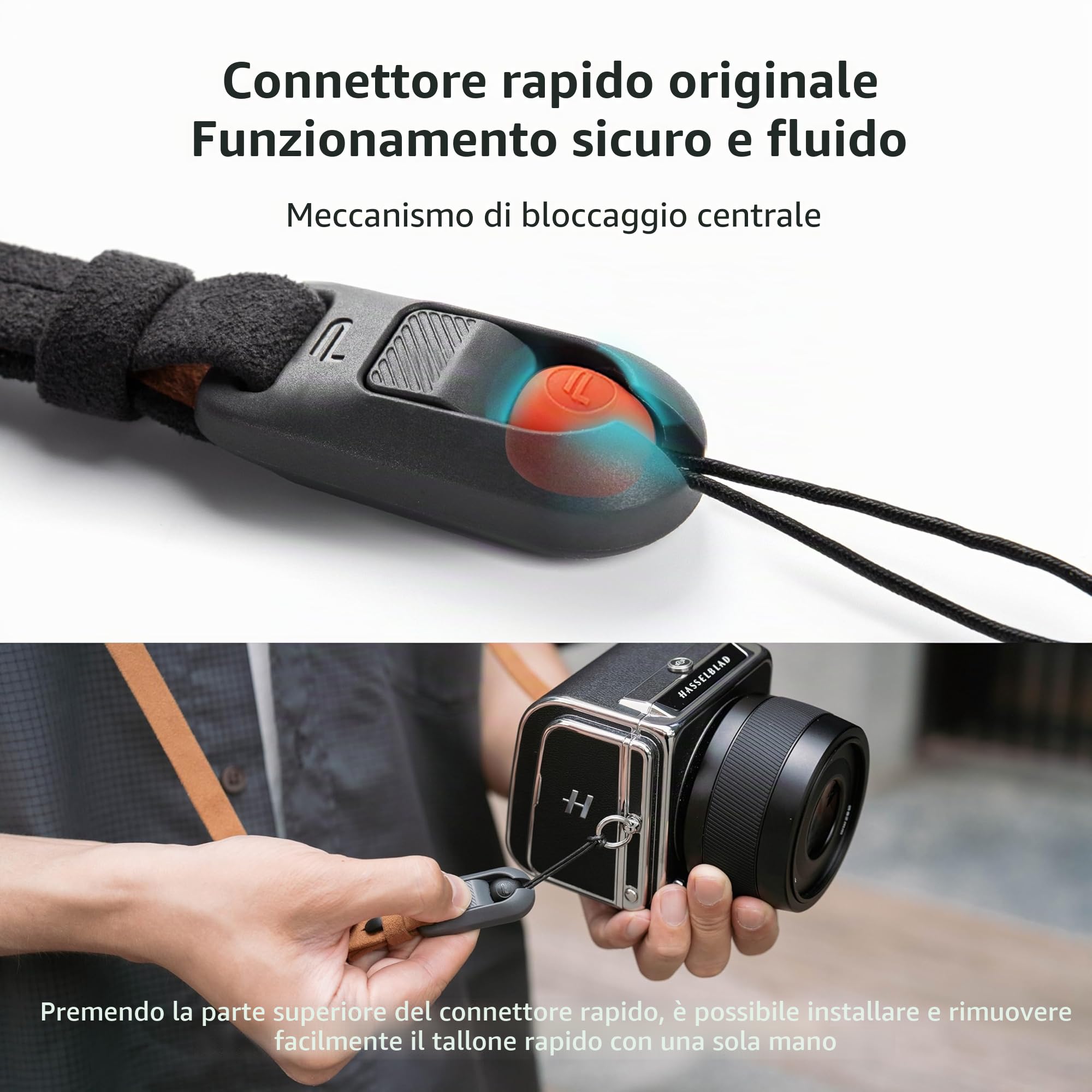 PGYTECH Tracolla per fotocamera in stile retrò, regolabile, alla moda, a sgancio rapido