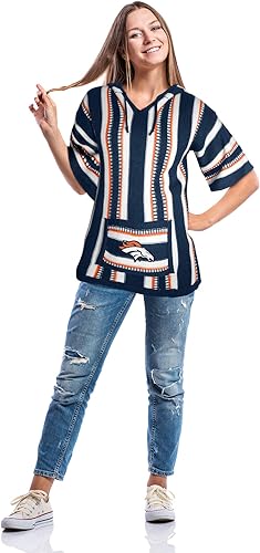 Vista 32 de Littlearth Sudadera con capucha para mujer NFL Baja Jersey Jerga-Hippie