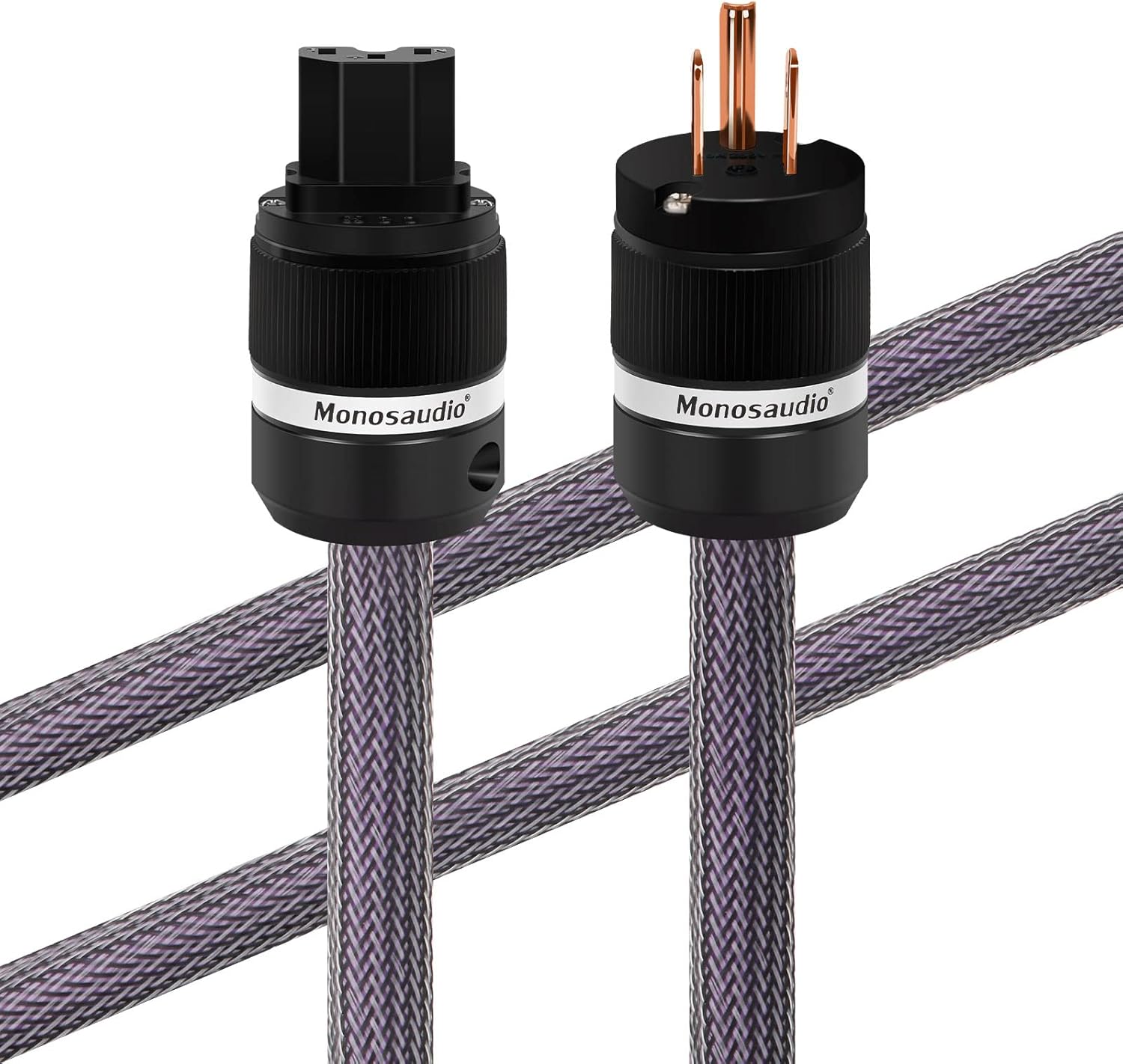 Monosaudio 13Awg Hi End Power Cable 3 Prong Audio Power Cable Pure