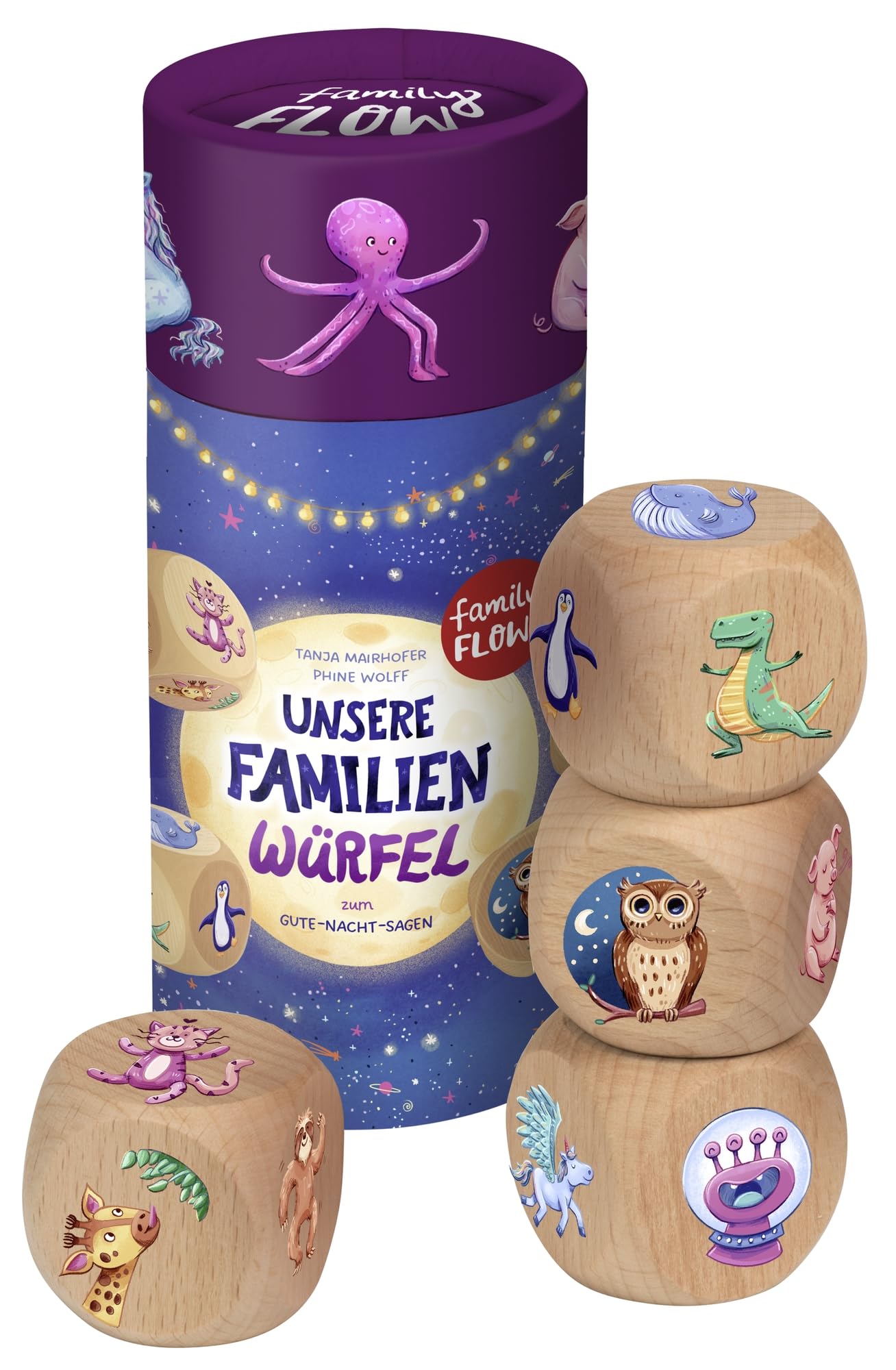 Oetinger, FamilyFlow Our Family Cubes, from 3, for the Evening Routine, as a Sleep Ritual and for Saying Goodnight