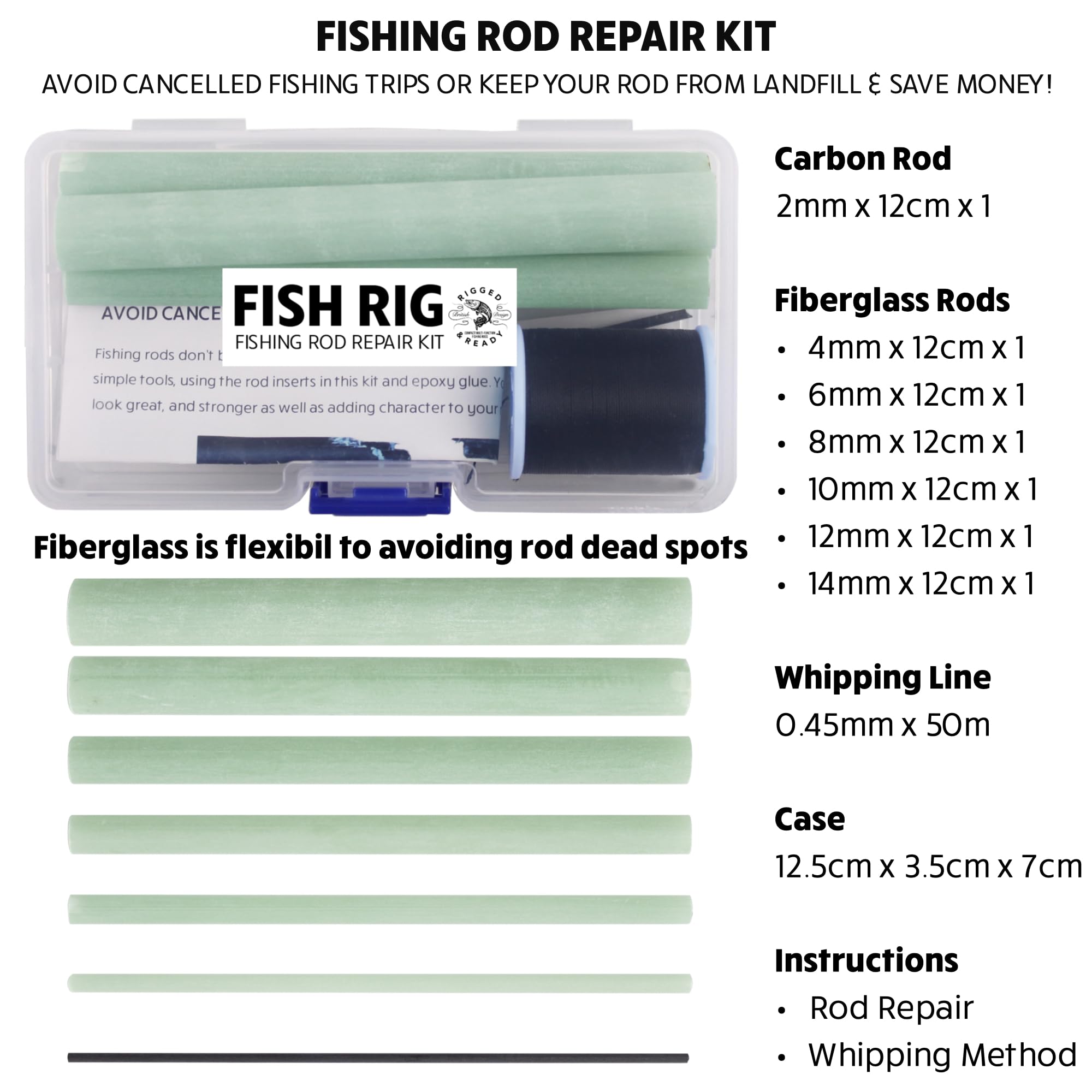 Image secondaire de Kit de réparation de canne à pêche