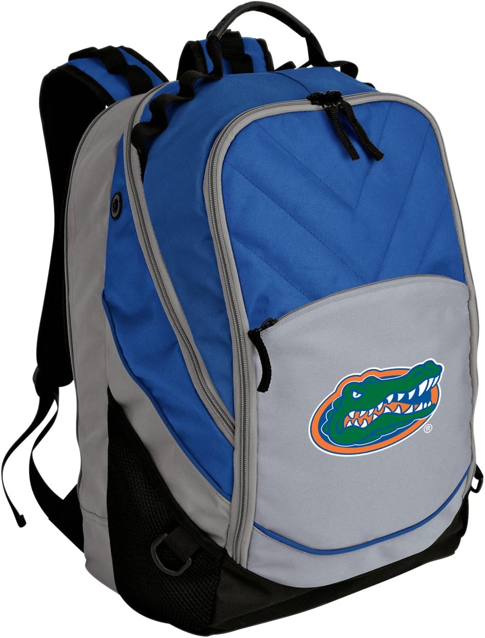 Broad Bay University of Florida Laptop Backpack β Official Florida Gators Logo β Durable 600D Polyester β Padded Laptop Compartment β Travel & Work Backpack β Fits Up to 17β Laptops