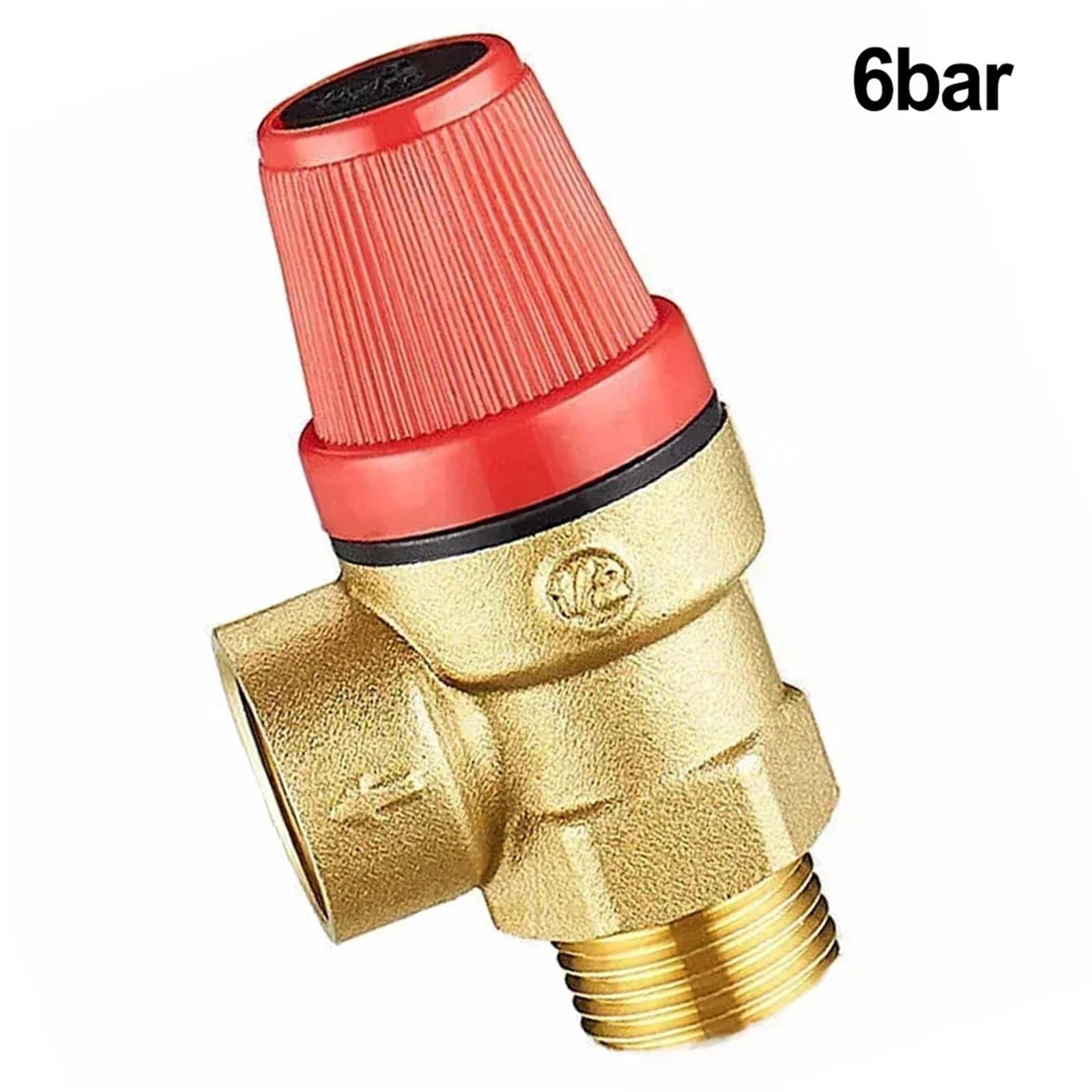 Valvola di scarico automatica in ottone per scaldabagno con valvola di sicurezza solare con valvola di limitazione della pressione (6 bar)