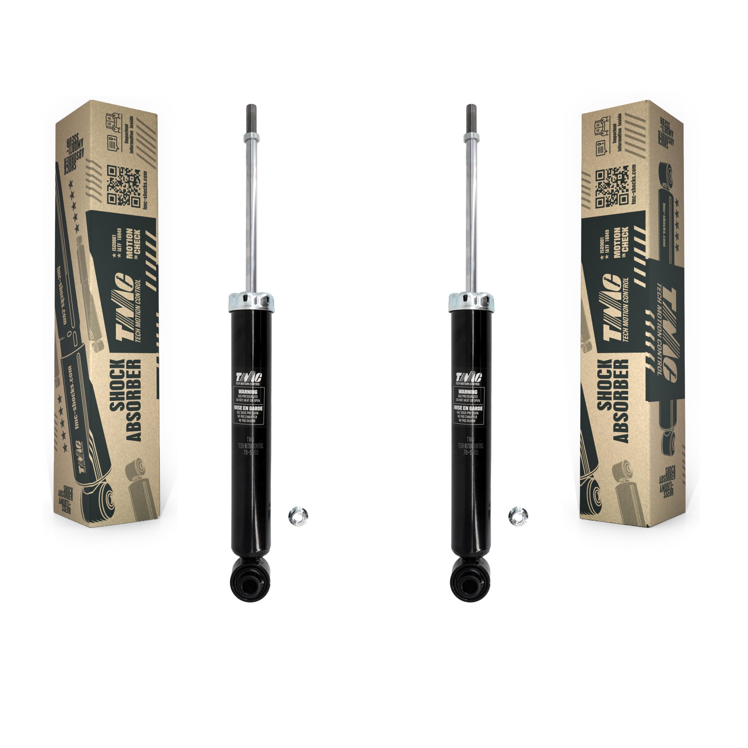 TMC Rear Suspension Shock Absorbers Pair Replacement For Honda Civic - Left Right Side (Driver Passenger) K78-100412 — view 60