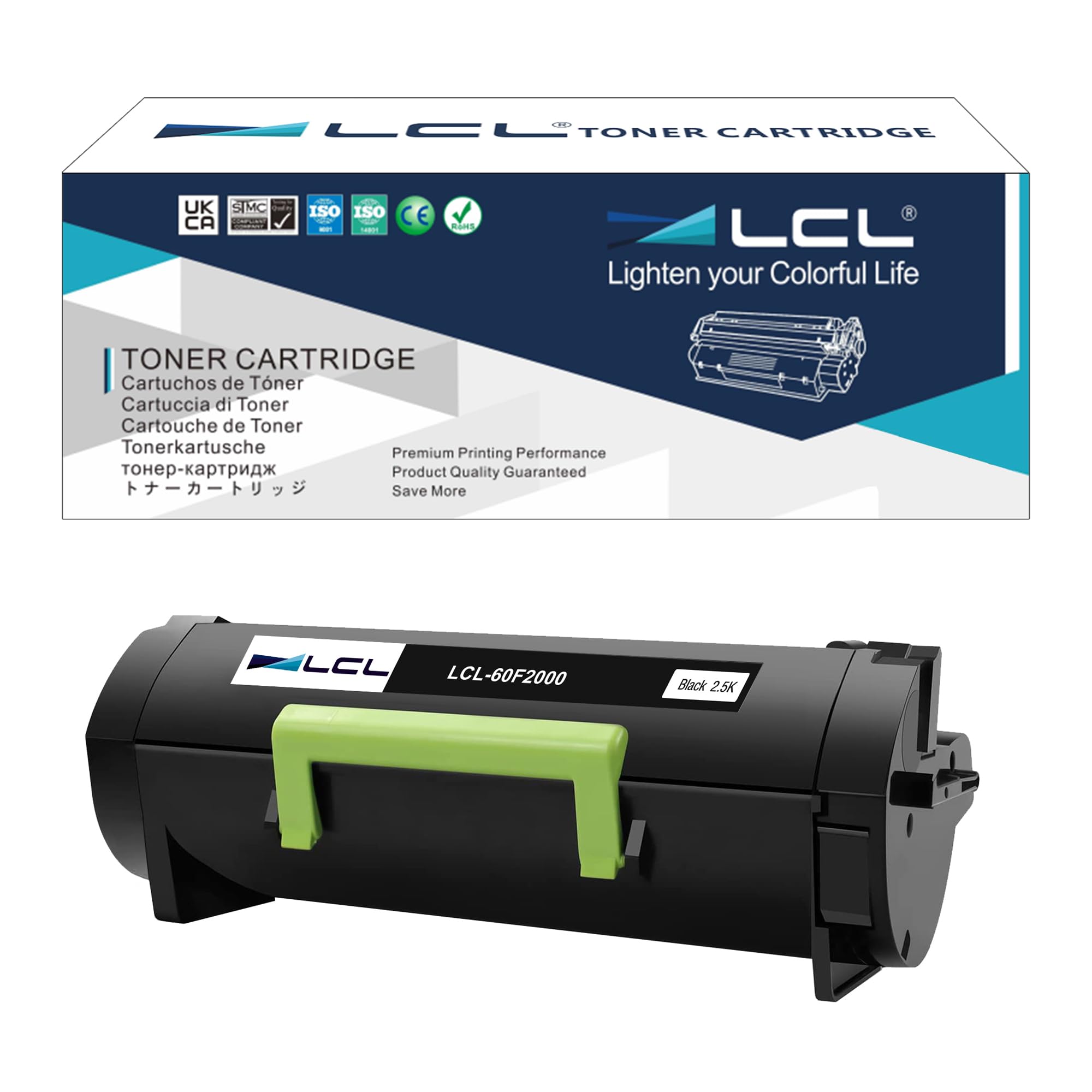 Toner compatible 60F2000 pour Lexmark MX410 MX511 impression nette durable - 7