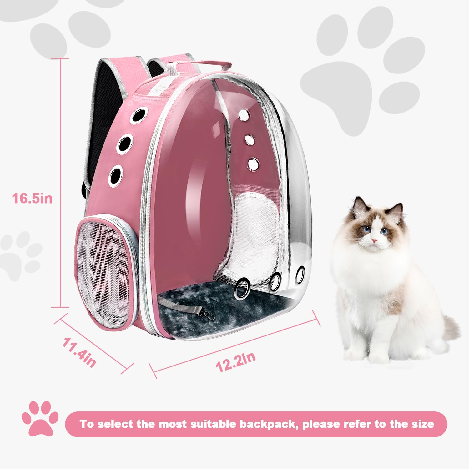 Bird Cage Pet Cat Dog Carrier Backpack Travel Bag Airline Approved