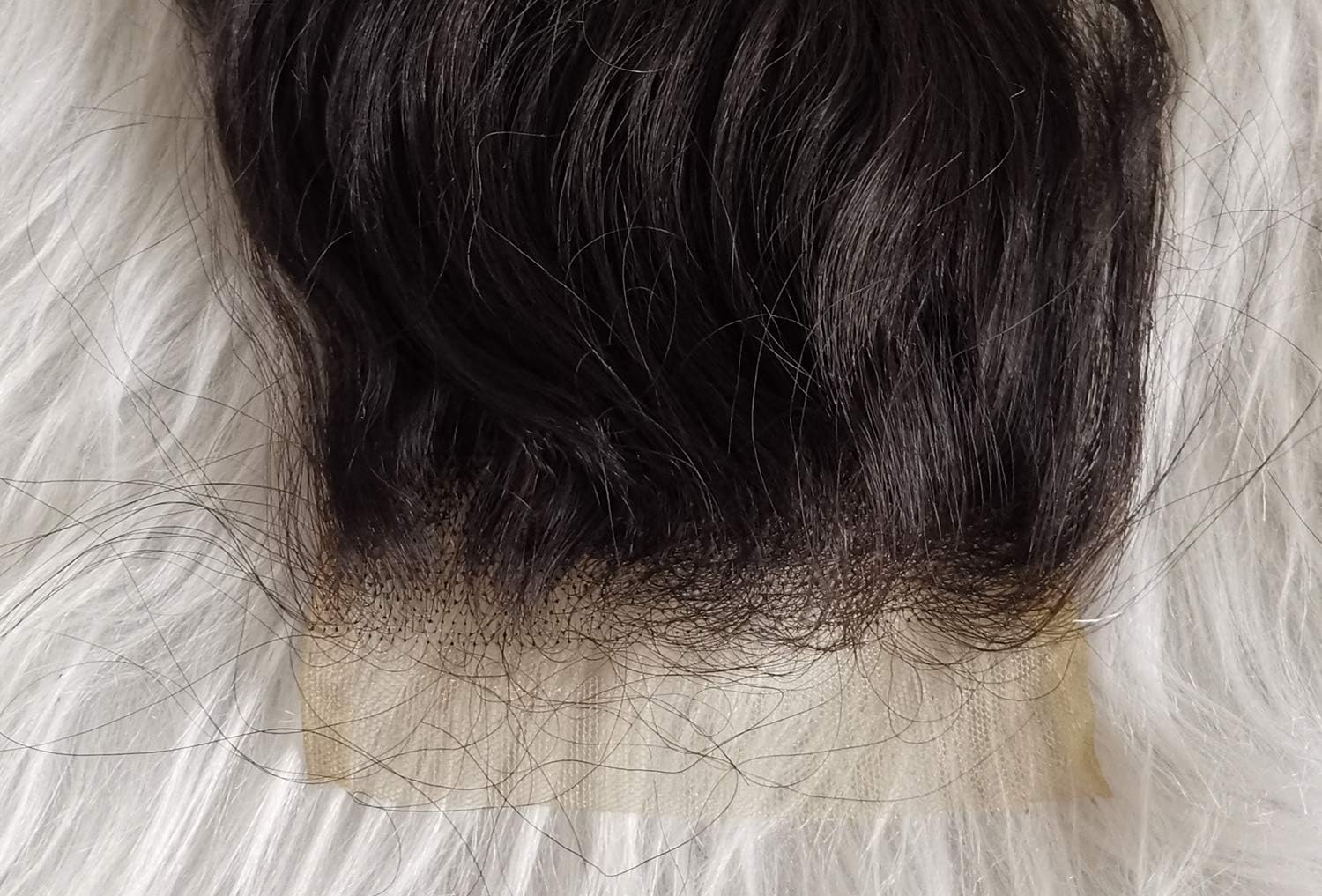 Clytie indian Raw Wavy Human Hair Closure 4×4 Medium Brown Swiss Lace, Lift 613 One Donor Natural Color 12 Inches Body Wave Hair Piece Natural Hairline with Baby Hair