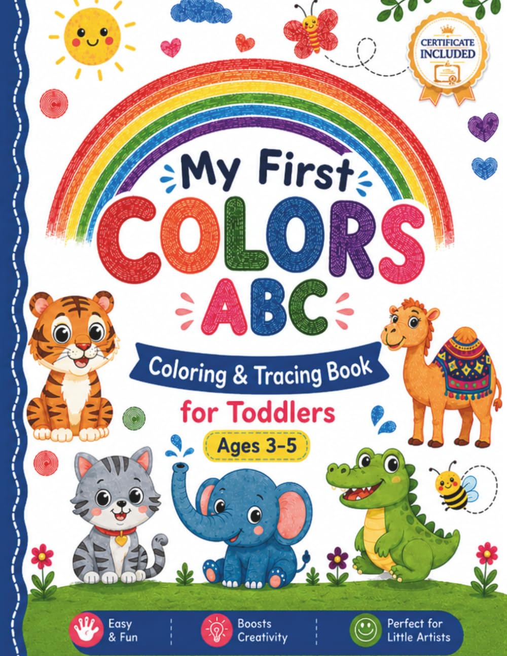 My First Colors ABC: Alphabet Coloring, Letter Tracing, Mazes & Matching Activities for Preschool Kids Ages 3–5
