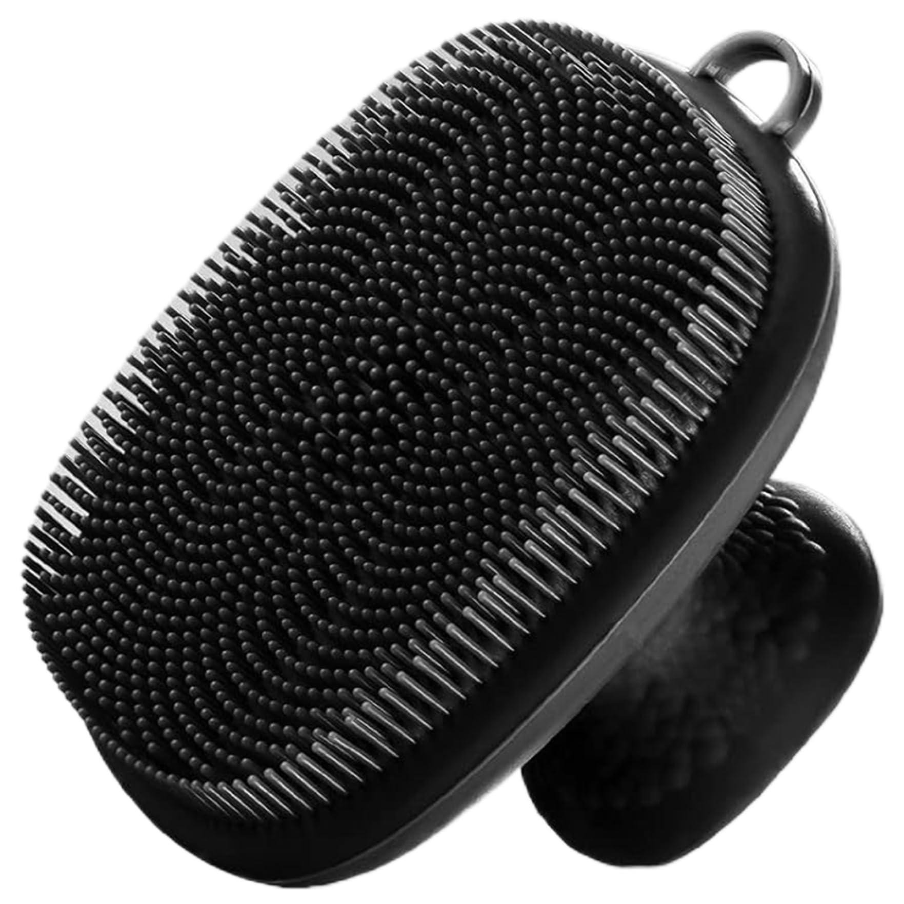 Soft Silicone Face Scrubber, 2.6x2.6 Manual Face Scrubber Exfoliator, Waterproof Facial Cleansing Brush, Non Slip Brush with HandleScrubber
