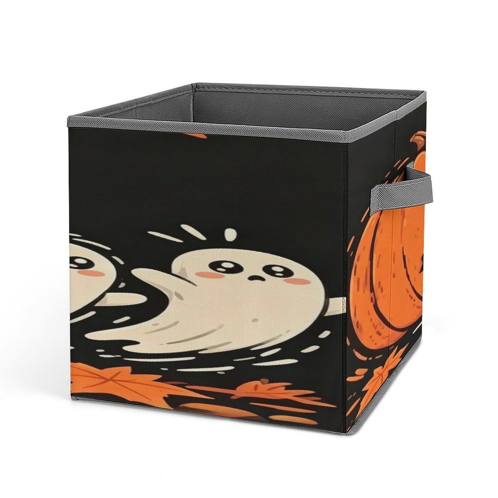 Fekiloot Style Ghost Pumpkin Storage Bins Storage Baskets
