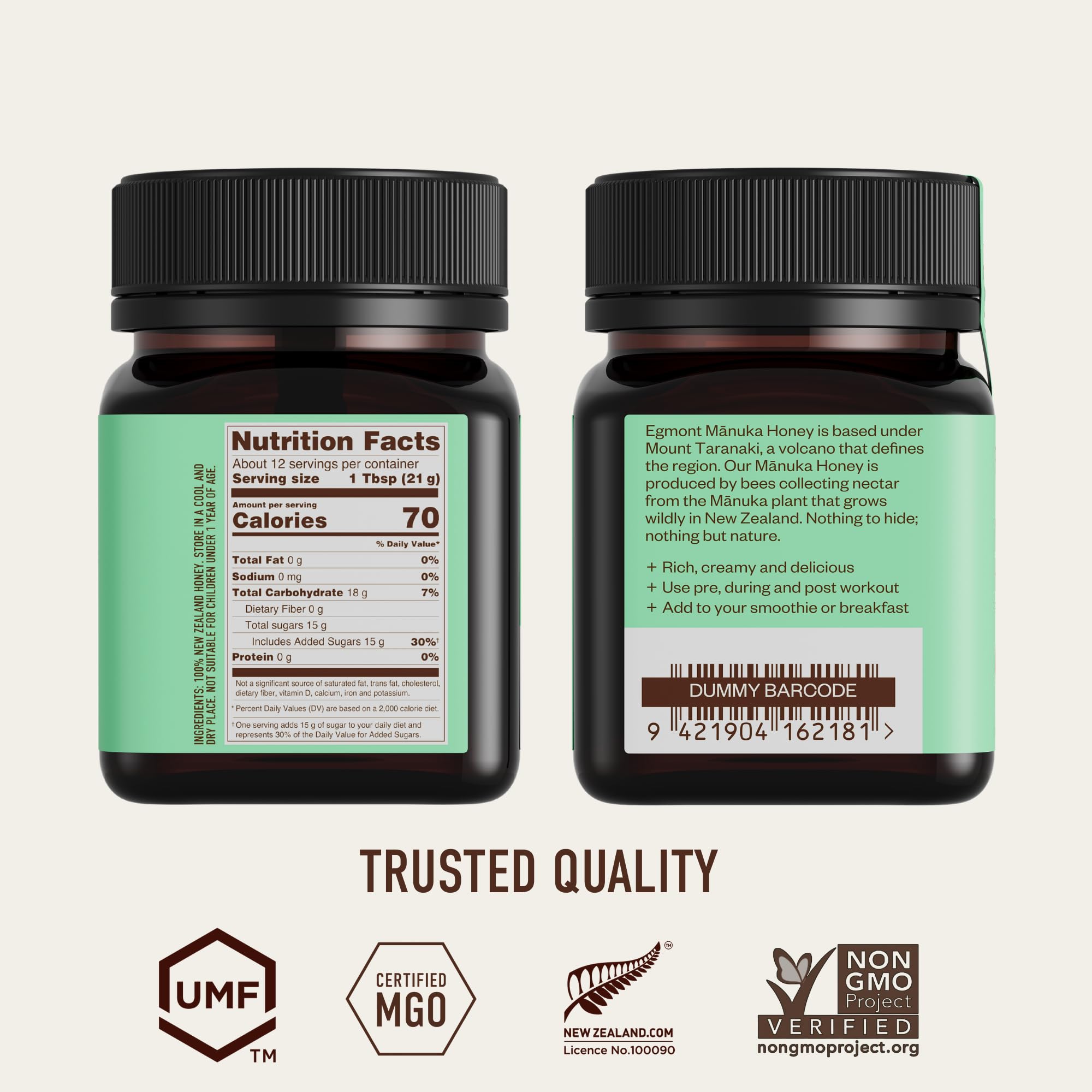 Amazon.com : Egmont Honey Manuka Honey MGO 515+ UMF 15+ 250g | NON