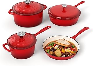 Red DishDelight Enameled Cast Iron