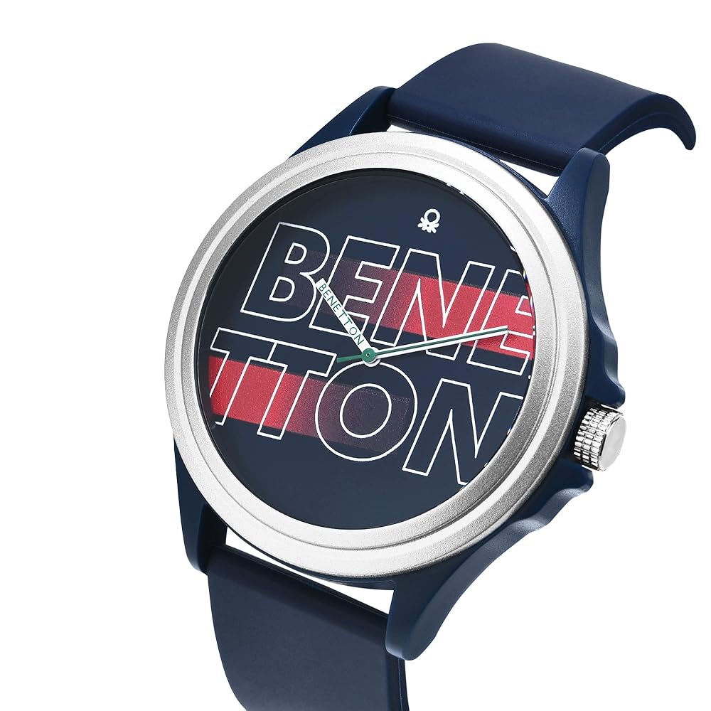 Buy United Colors of Benetton Mens 46 mm Blue Dial Silicone