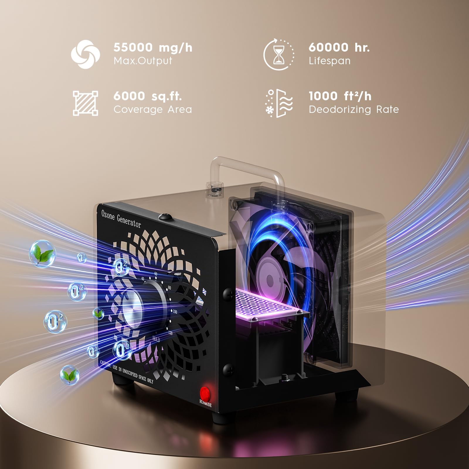 2026 Upgraded High Capacity Ozone Generator - Key Features