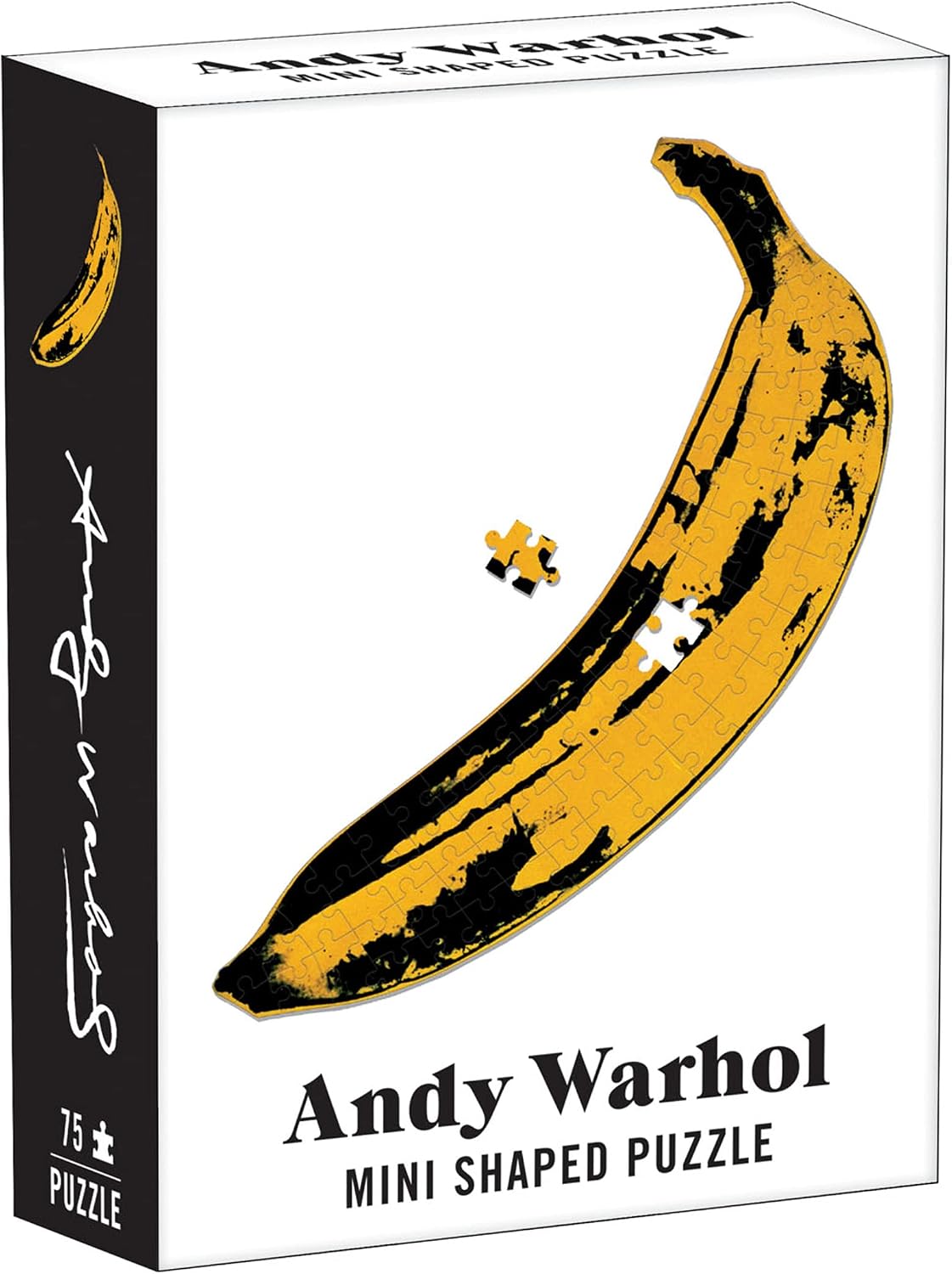 Galison Andy Warhol Mini Shaped Puzzle Banana, Multicolor