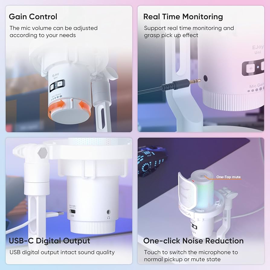 Amazon.co.jp: PC マイクcomica USBコンデンサーマイク