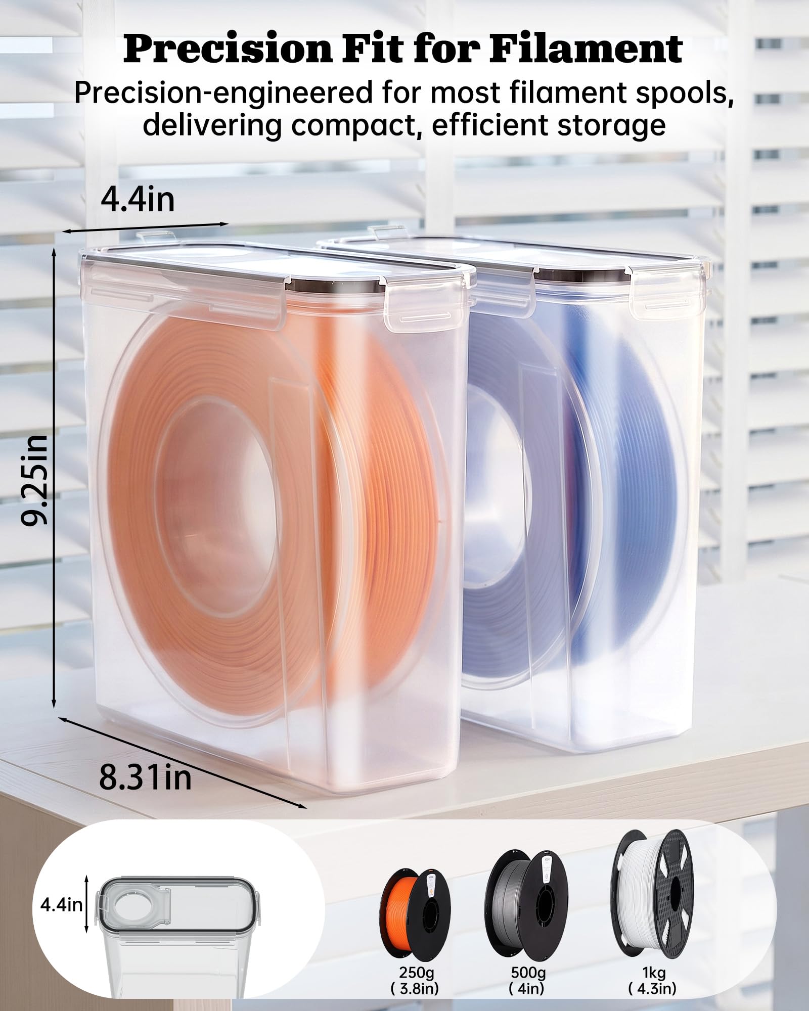 Amazon.co.jp: フィラメント収納ボックス 6個パック - 気密3D