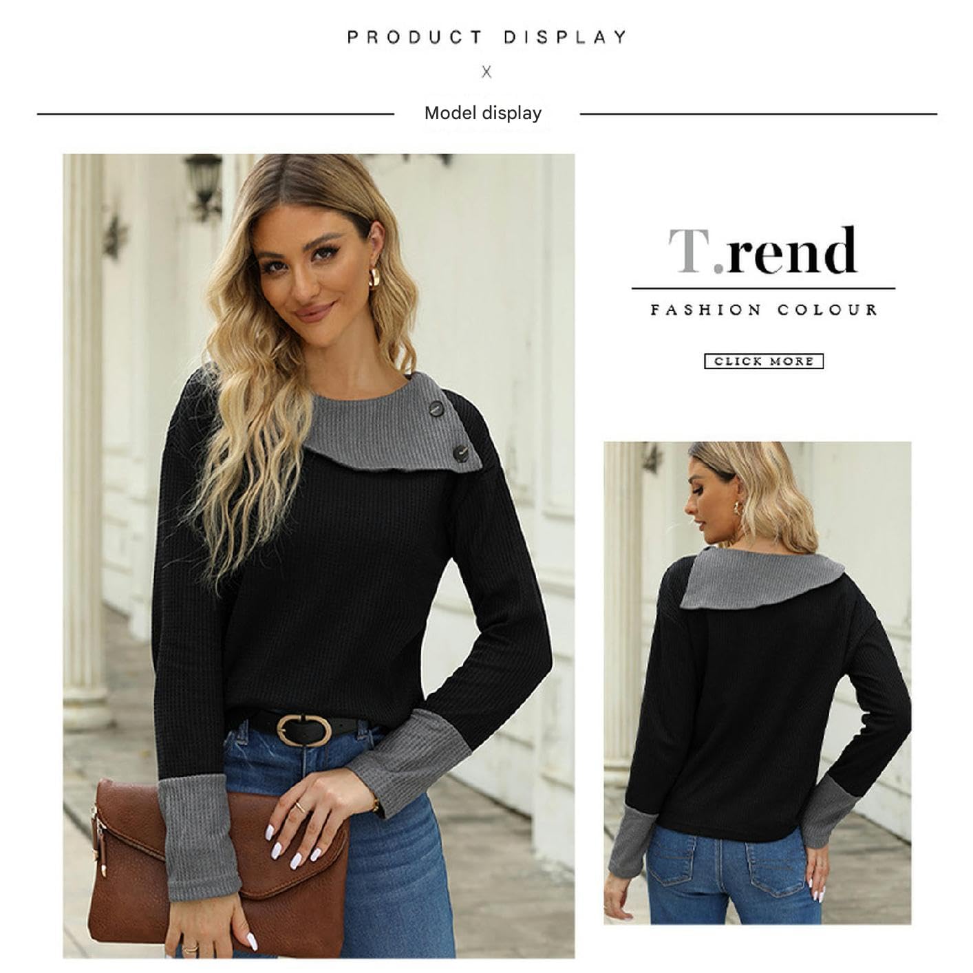 Maglione Donna Maglione da Donna A Maniche Lunghe, Pullover Autunno E Inverno, Nuovo Pullover Slim alla Moda, Lavorato A Maglia, Top da Donna-Verde-m