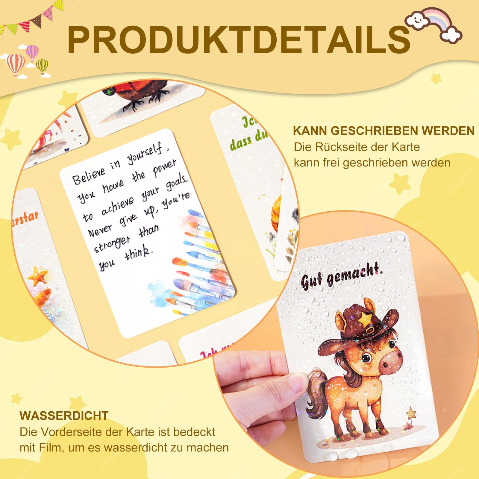 32 Affirmationskarten Für Kinder – Gefühle Lernen, Selbstbewusstsein Stärken (Deutsch)
