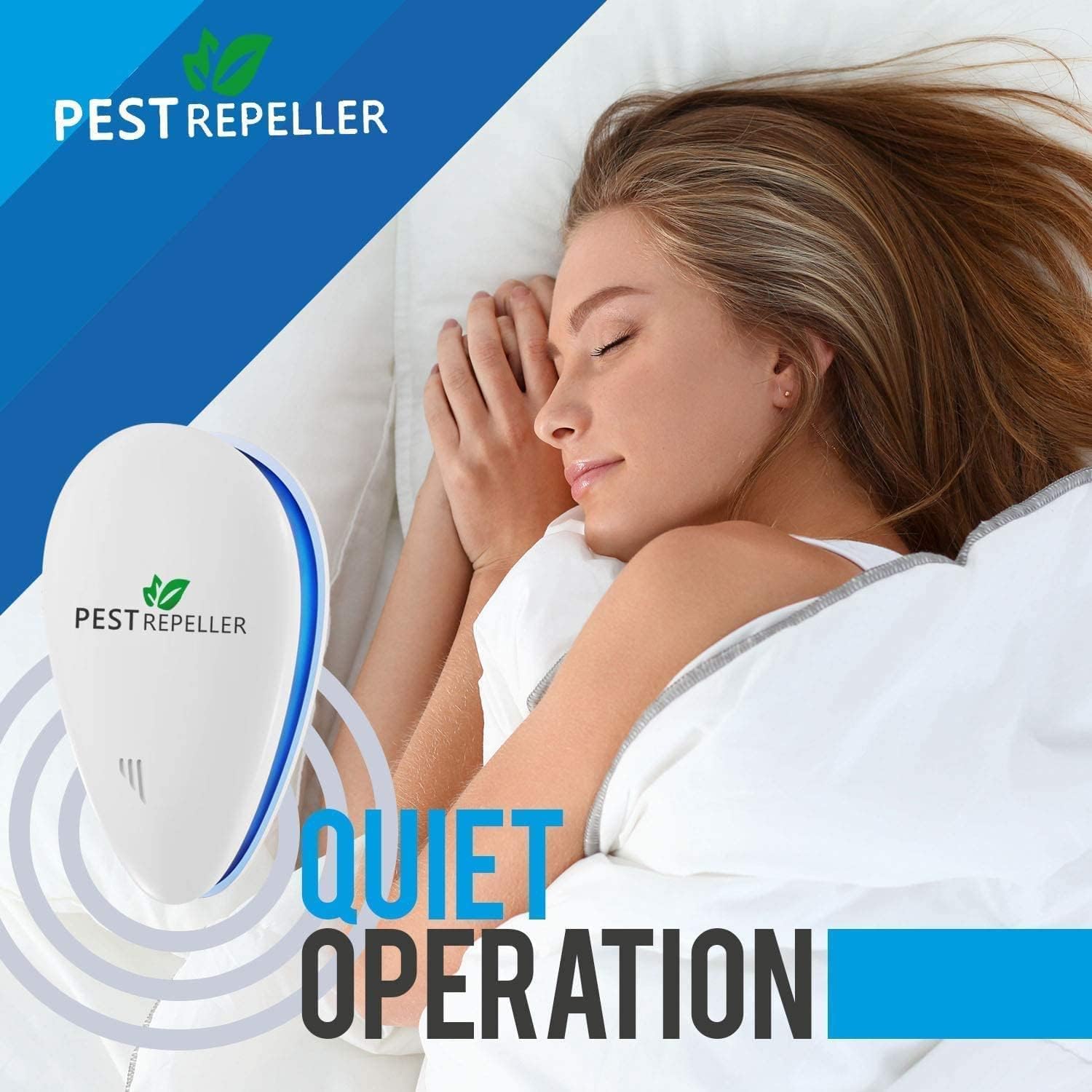 Répulsif à ultrasons 2025, répulsif à moustiques à ultrasons et contrôle électronique anti-souris, mouches, cafards, araignées, fourmis, sans danger pour animaux domestiques et humains(paquet