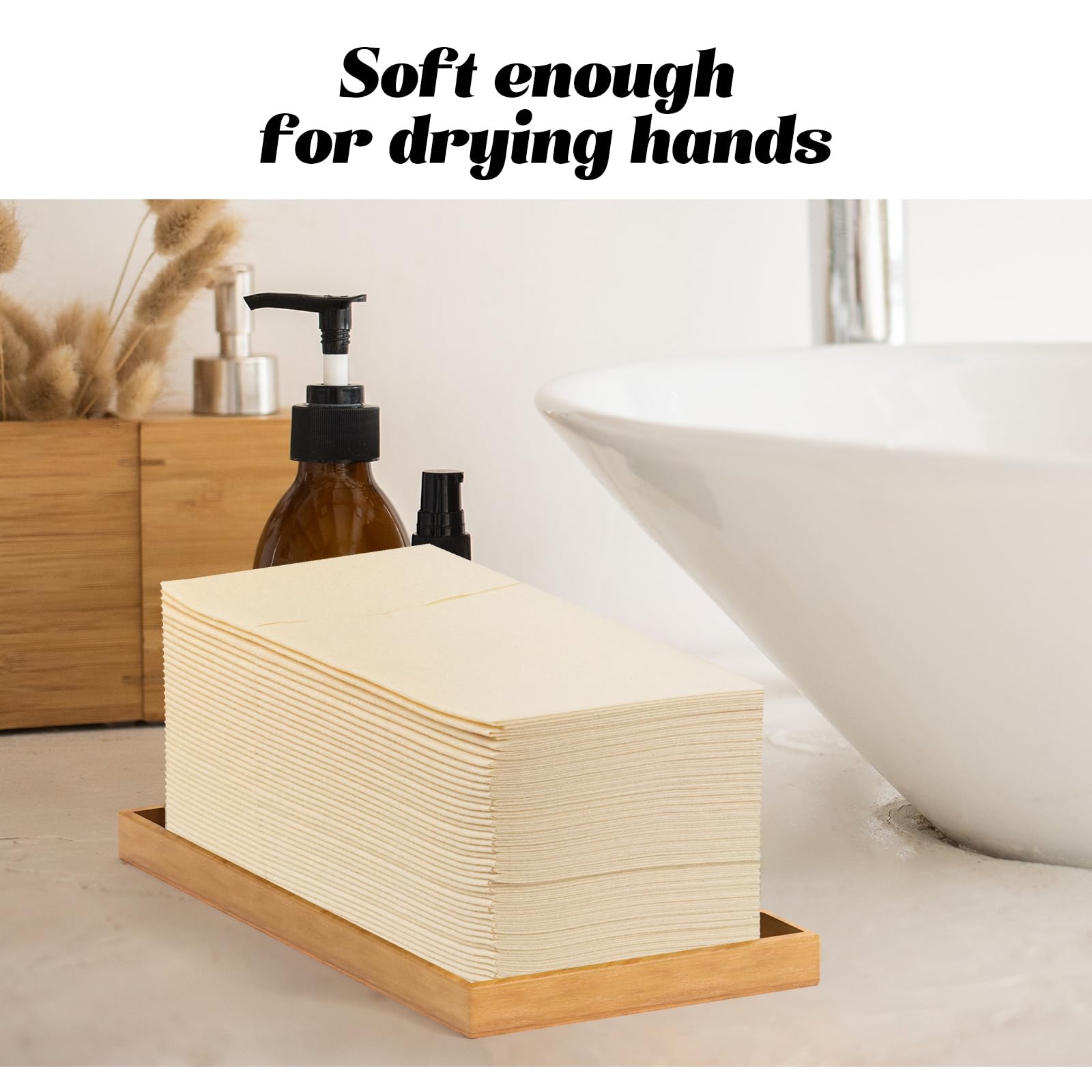 Amazon.com: KAMMAK Dinner Napkins Disposable Beige Cloth