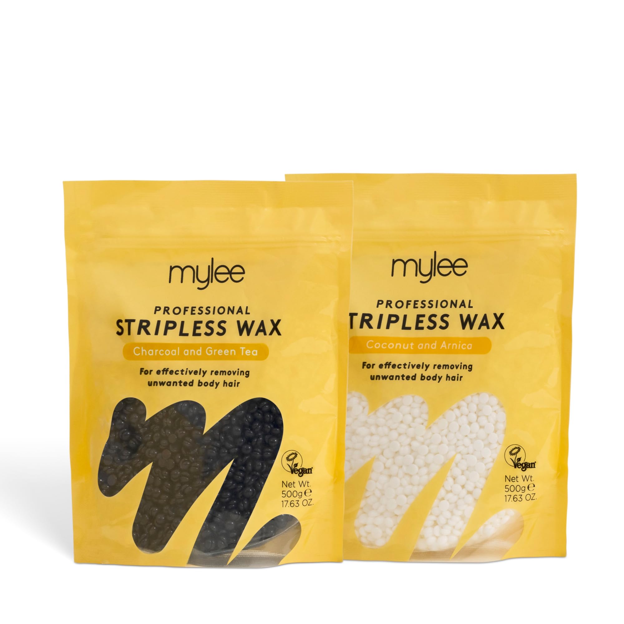 Mylee Professional Hard Wax Beads - 500g Premium Italian Stripless Wax for Women & Men – At-Home Hair Removal for Full Body, Face, Bikini Line & Brazilian Wax (Coconut & Arnica) — view 10