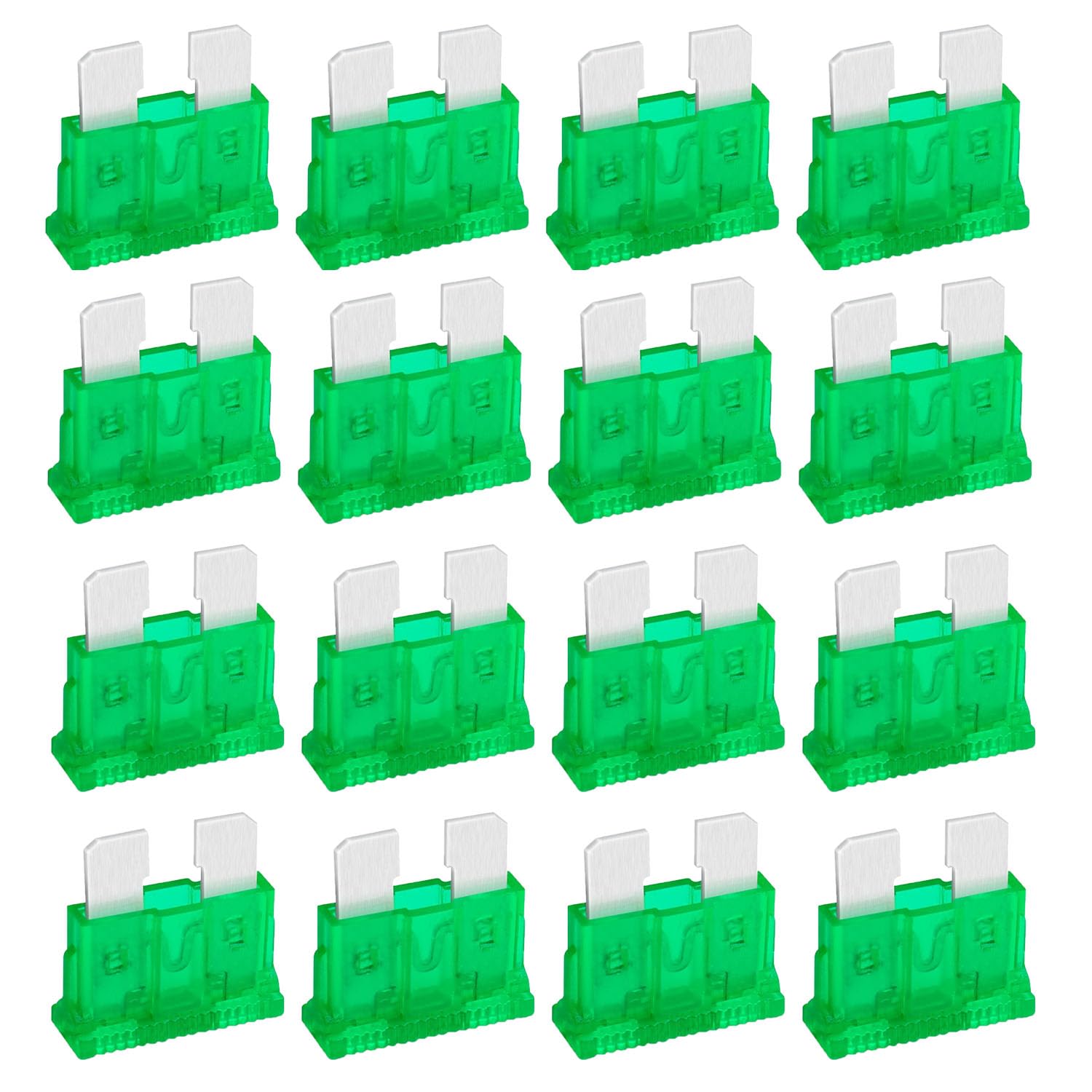 (40Pcs) 30 Amp Standard Automotive Fuse, 30A 12V 24V 32V Car Blade Fuses ATO APR ATS for Car/RV/Truck/SUV/Motorcycle/Boat