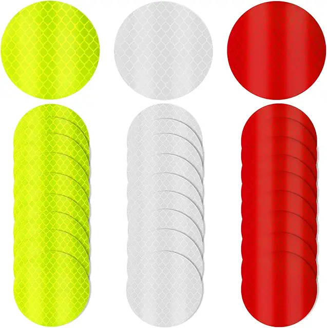 Abeillo 30 Stück Reflektierende Aufkleber für Scooter, Fahrrad & mehr - Refleks Klistermærker