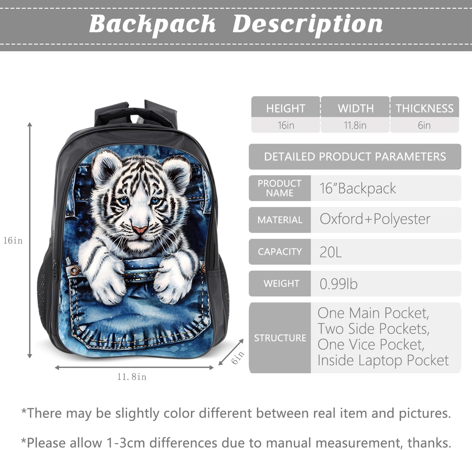 Kids Backpack School Bookbag 16inch Schoolbag With Lunch Box Bag And Pencil Case Set For Boys Girls