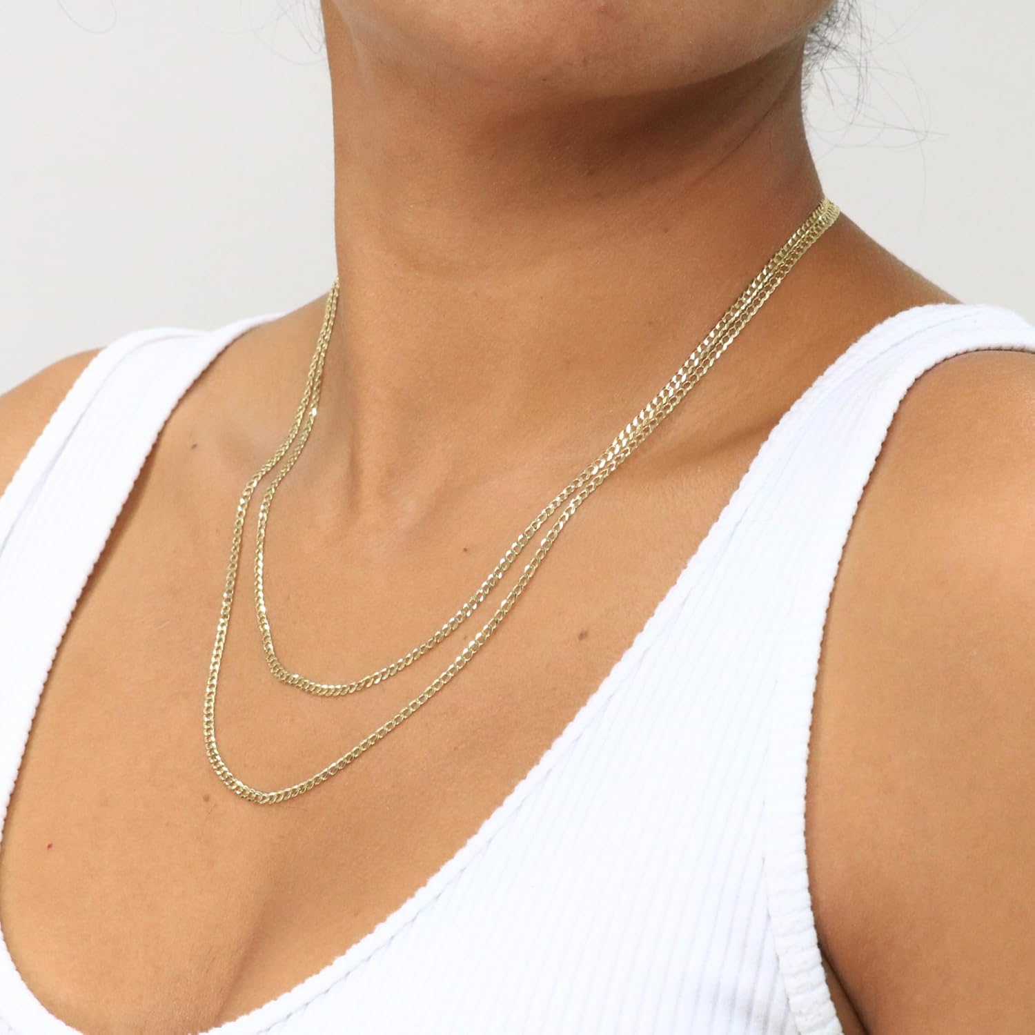 Nuragold 14k Real Yellow Gold Solid Cuban Curb Link 2.5mm Chain Necklace (16"-28") Italian Jewelry for Men & Women - Image 8