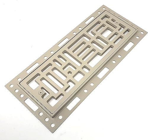 Miniatura 2 de Original Ventique Tornado - Ventilación de suelo metálica de montaje empotrado (4 x 10, polvo safari)