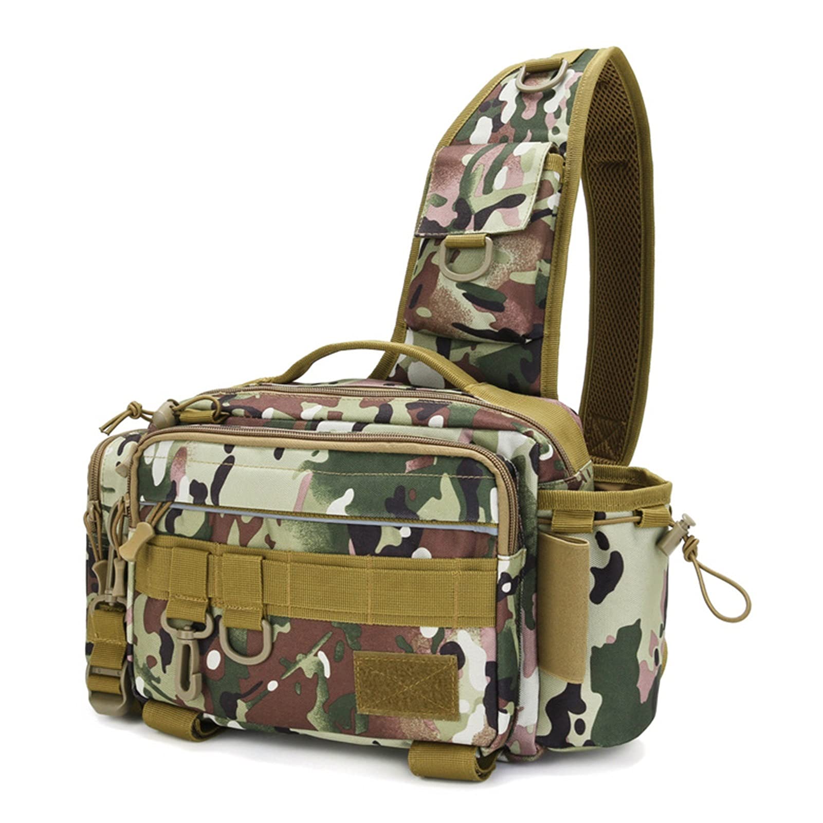 Sac de pêche multifonctionnel et imperméable pour matériel de sport de plein air couleur E