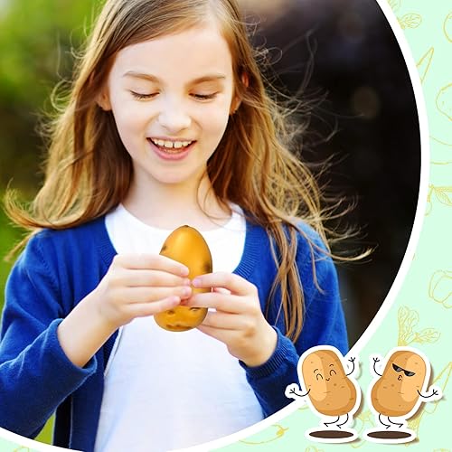 Miniatura 4 de 4 paquetes de juguetes para el estrés de patatas al azar, juguetes divertidos para aliviar el estrés, juguetes alimenticios, juguetes de comida de