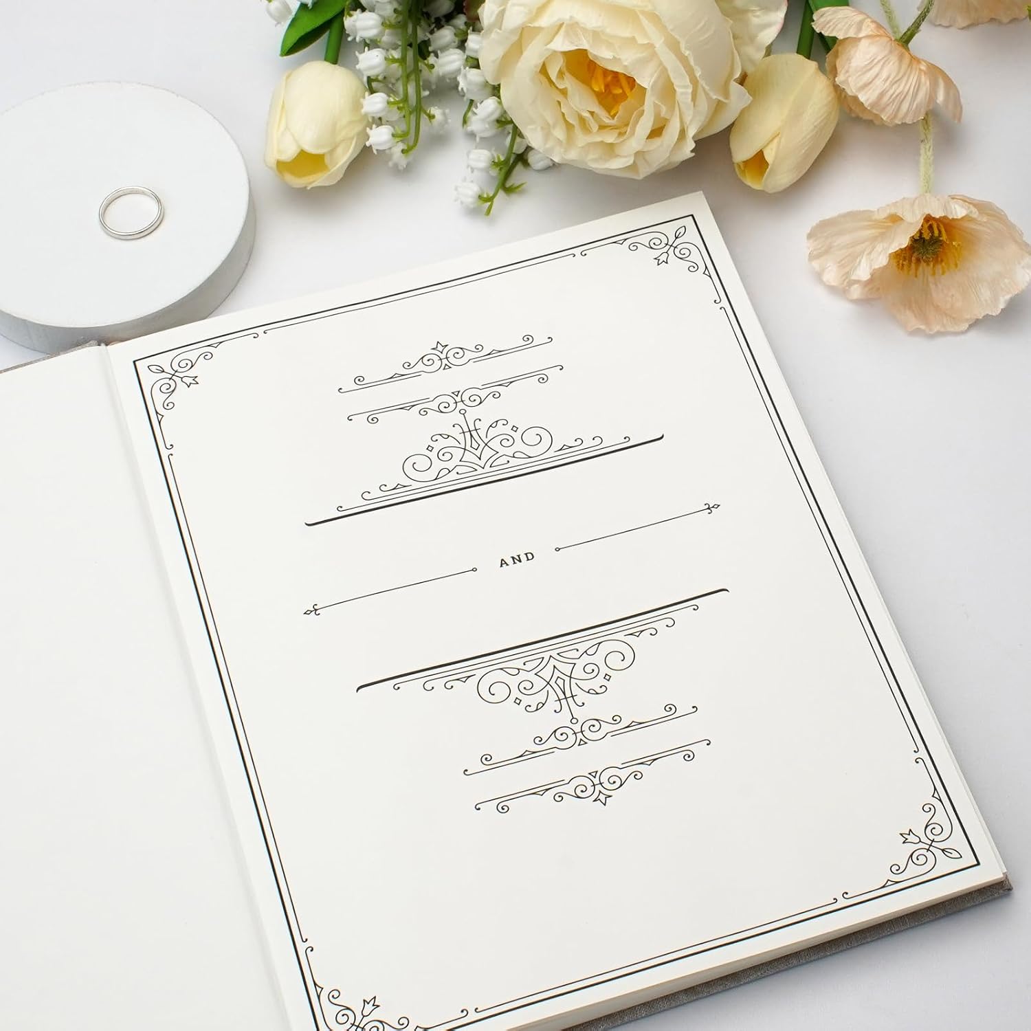 Vienrose Polaroid Guest Book 10x8 Inch Hardcover 120 Pages Simple Style
