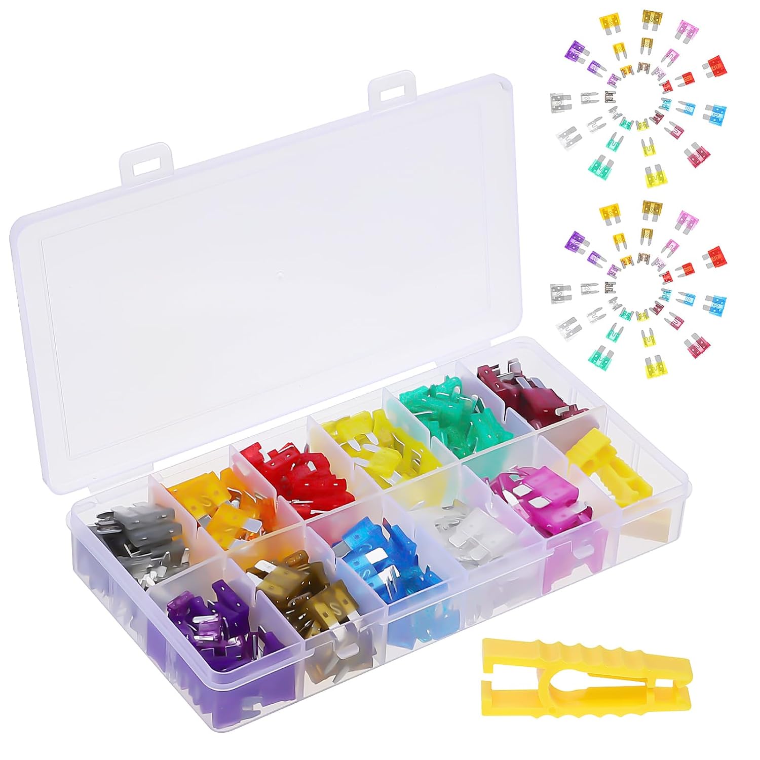 330pcs Comprehensive Automotive Fuse Kit Assortment Including Car Fuses Micro for Easy Replacement
