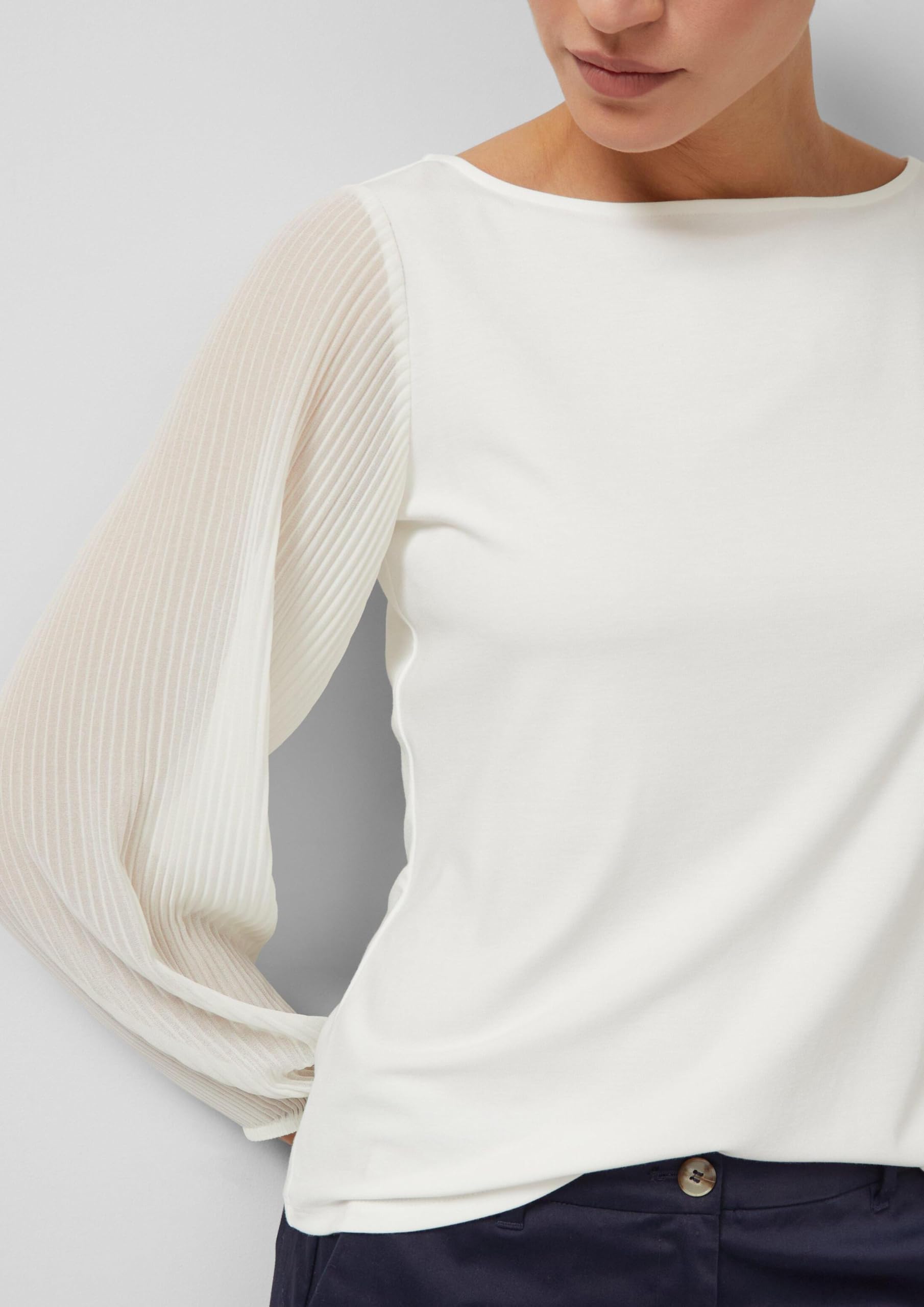 s.Oliver Black Label Damen 2173569 T-Shirt Langarm (1er Pack)