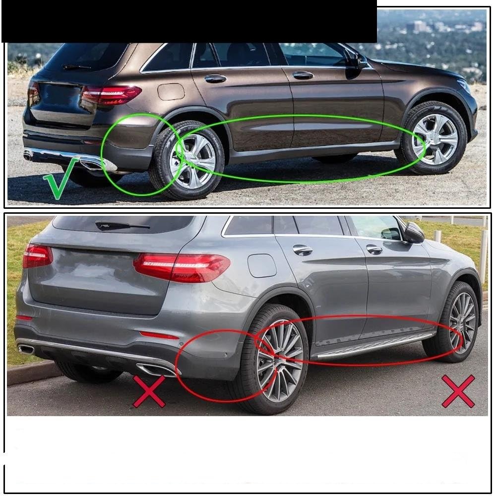 Ersatz Ersatzteile Für Mercedes Für Benz GLC-Klasse X253 2016-2022 WO/RB Schmutzfänger Spritzschutz Kotflügel Schmutzfänger Vorne Hinten Kotflügel Auto-Schmutzfänger Modifikationsteile