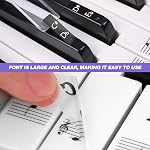 Piano Keyboard Stickers Removable for 88/61/54/49/37 Keys, Piano Key Stickers Keyboard Note Labels Sticker for Beginners Kids