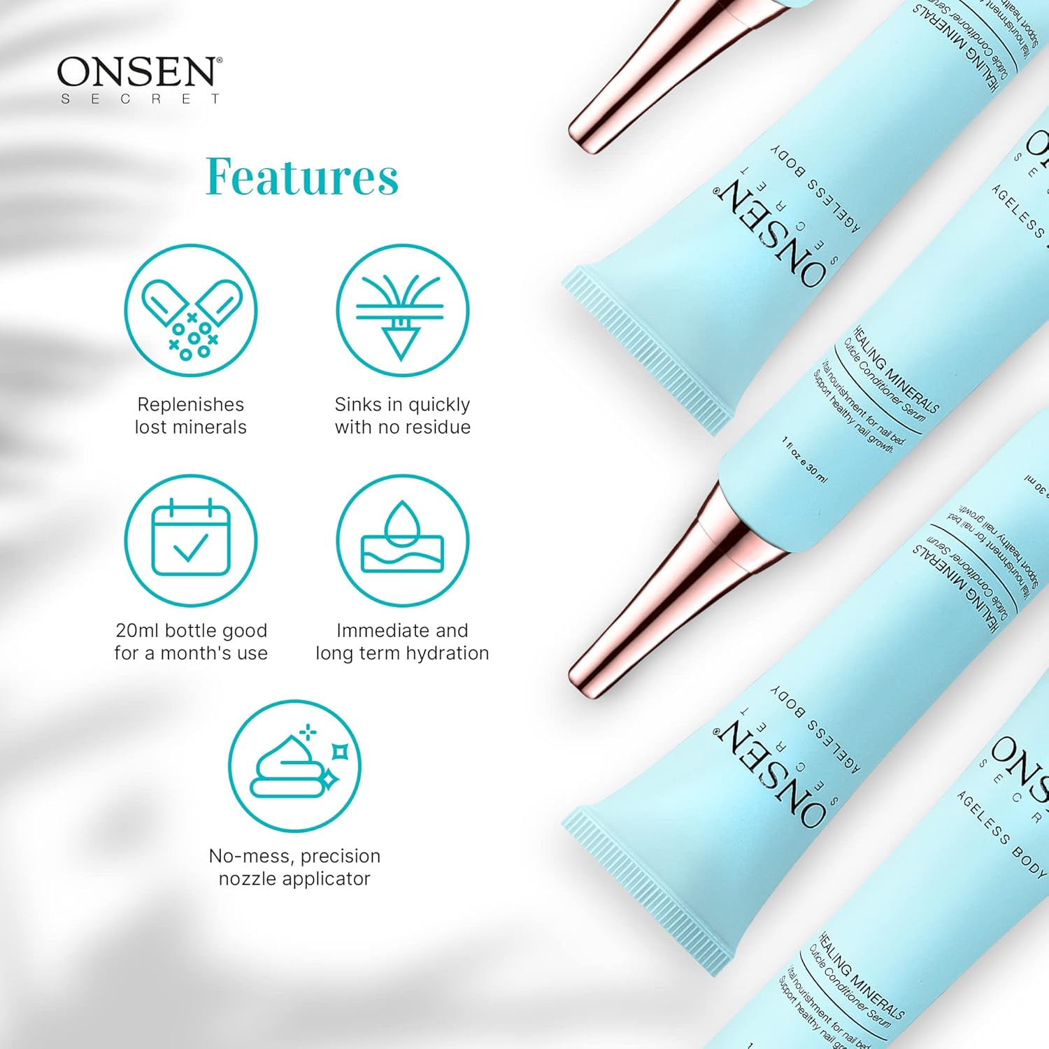 Onsen Secret Cuticle Conditioner Cream 30ml & Japanese Anti-Aging Firming Hand Lotion 135ml Bundle. Cuticle Oil Nail Care Serum Sooth, Repair & Strengthen Cuticles & Nails + Anti Aging Hand Cream : Beauty & Personal Care