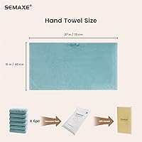 Vista 18 de SEMAXE Juego de 12 toallas de 100% algodón, 13 × 13 pulgadas, toallas suaves amarillas para la cara – súper absorbentes y de secado rápido, paño