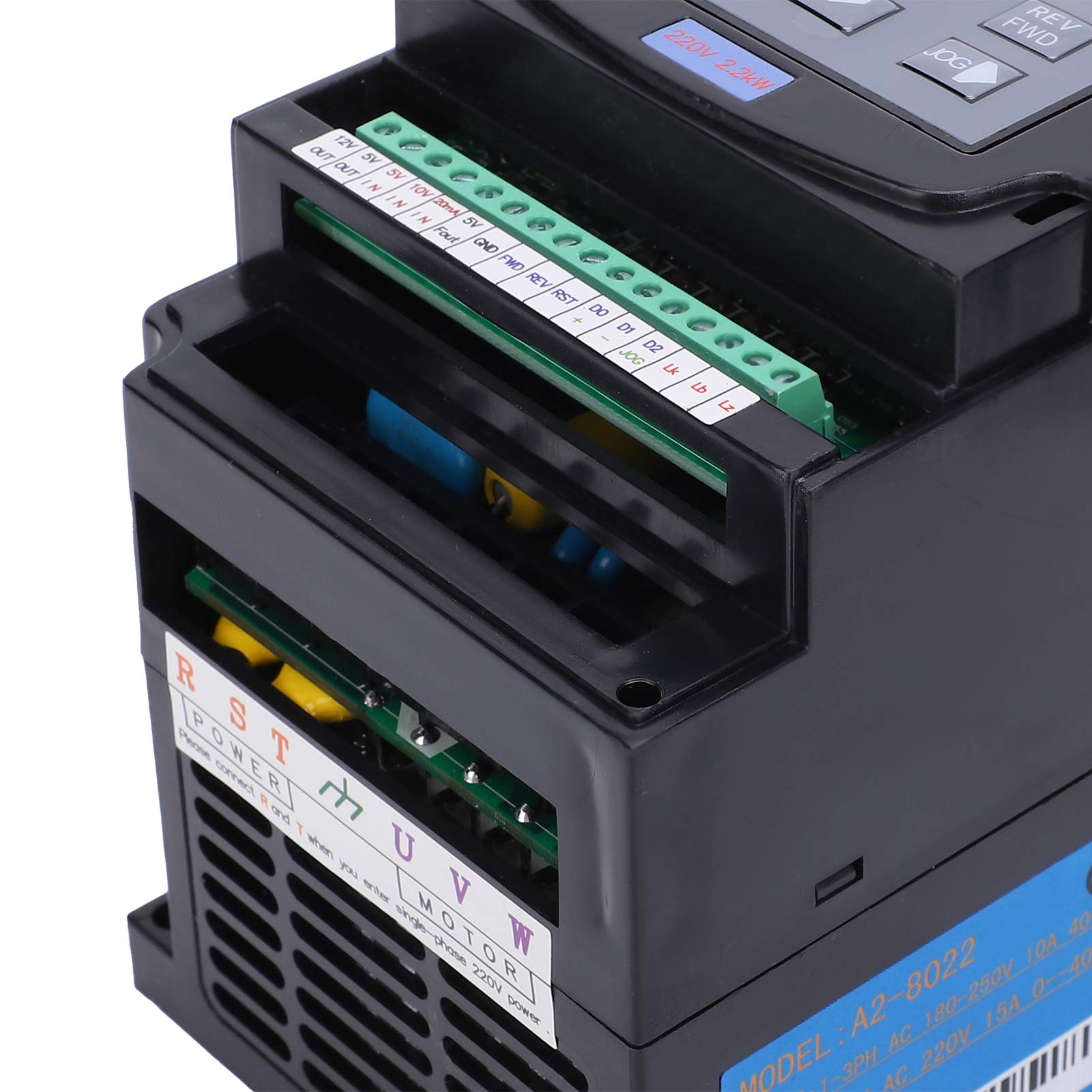 A2-8022 Inverter a frequenza automazione industriale convertitore di frequenza Attrezzature per sistemi di trasporto merci Motori variabile da 2 2 kW Ingresso monofase/trifase AC180-250V Uscita