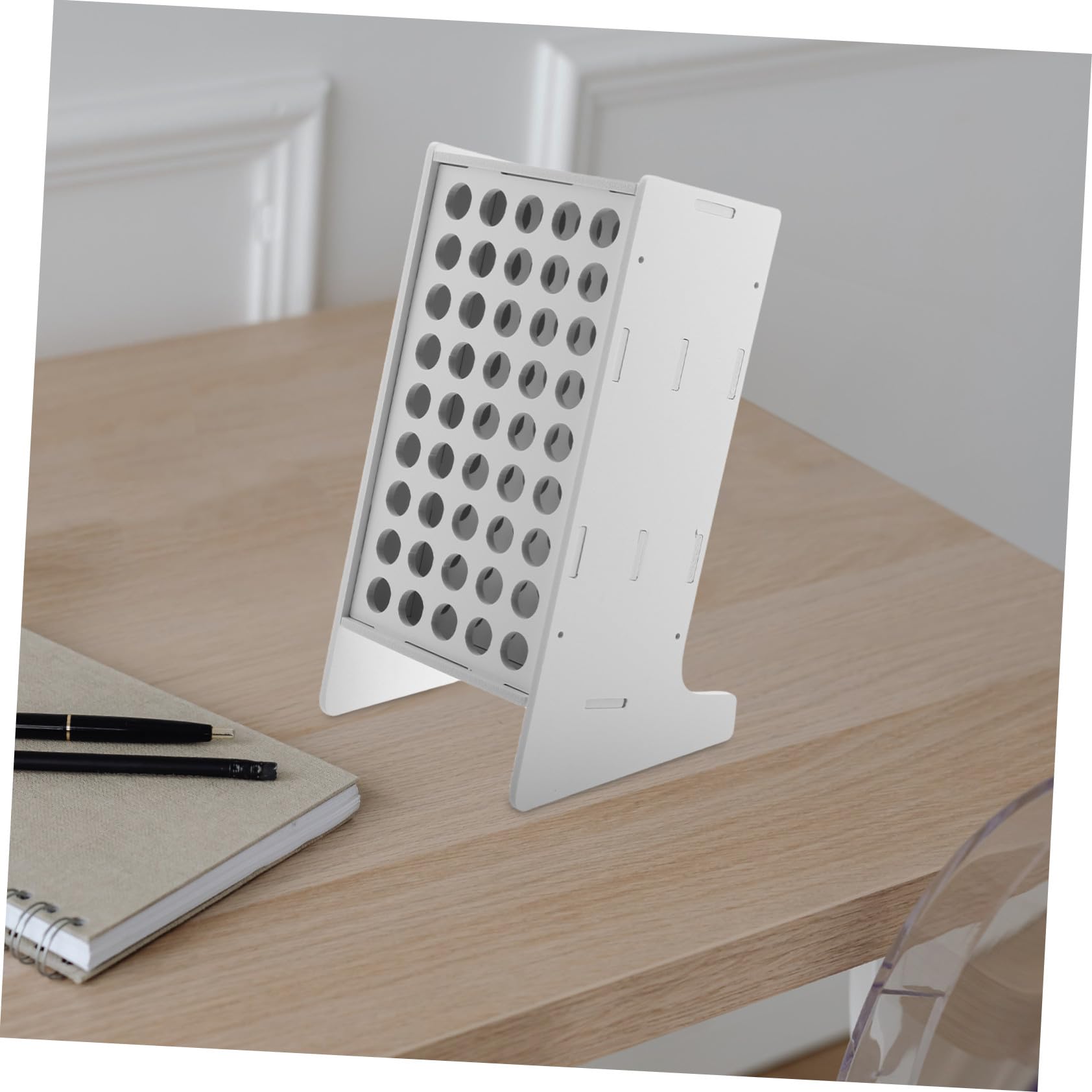 Holibanna Portapenne Inclinato in Plastica Resistente Organizer Salvaspazio per e Matite Supporto Stabile per Scuole Penne Scrivania Multifunzione