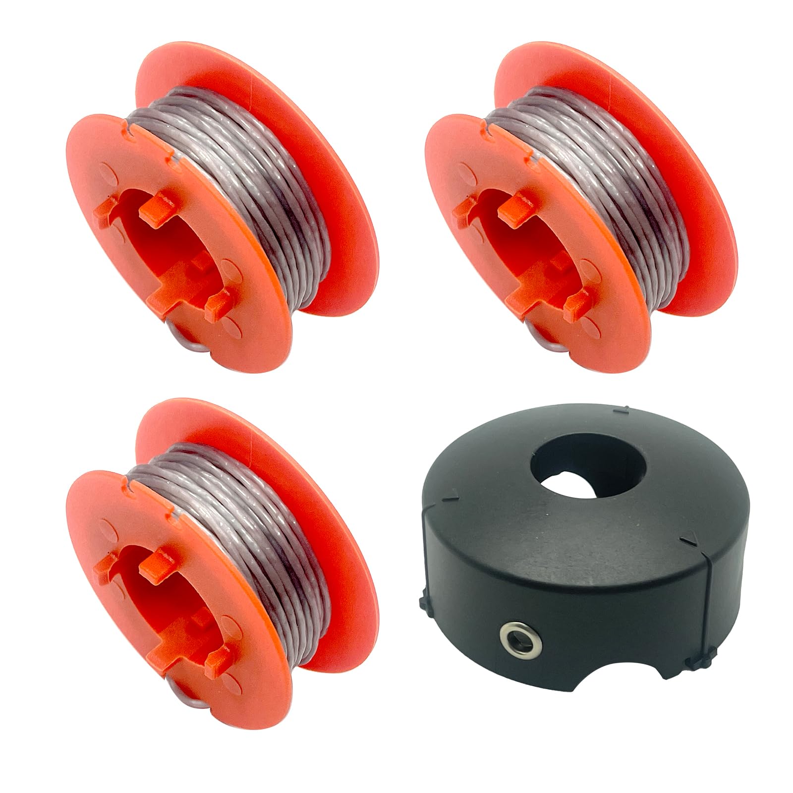 F016800175 - Bobina de desbrozadora Pro-Tap y con tapa de carrete F016L71088 para Bosch ART 23 COMBITRIM, ART 26 COMBITRIM, ART 30 COMBITRIM, ART 23 EASYTRIM, ART 26 EASYTRIM (3 carretes + 1