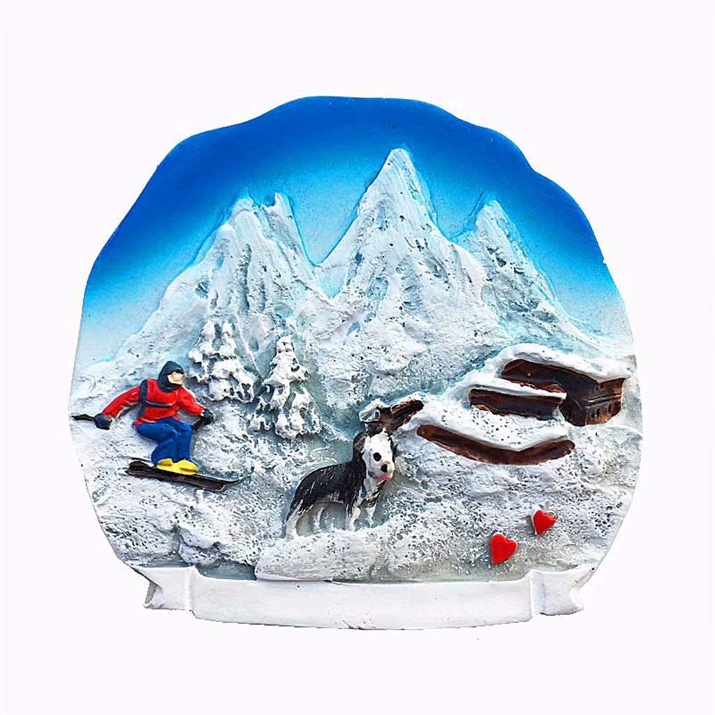 Magnete Frigorifero 3D Jungfrau Svizzera – Souvenir Turistico In Resina, Fatto A Mano, Decorazione Da Viaggio