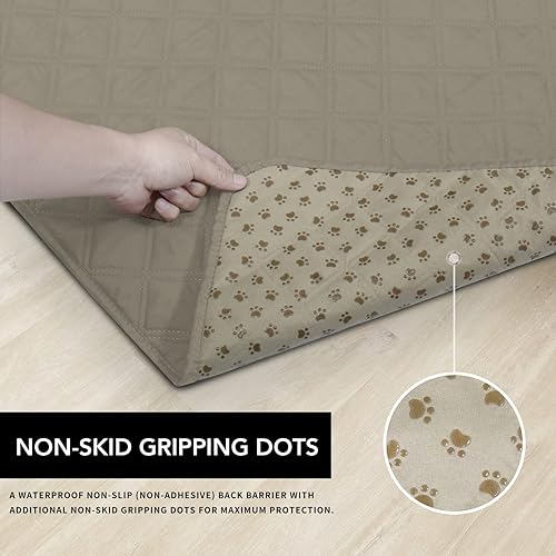 Miniatura 4 de Easy-Going Funda de cama 100% impermeable para perro, manta antideslizante para muebles, funda de sofá lavable, funda de sofá de replacer (30 x 70