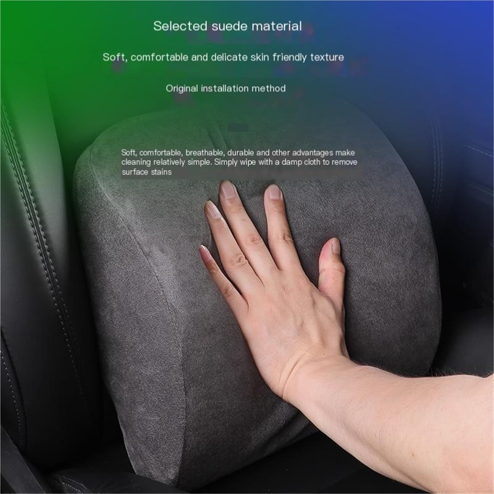 Car Pillow Driving Seat Adatto per Tesla Model Y 3 XS Sedile per automobile Poggiatesta Cuscino di supporto per la testa(B3)