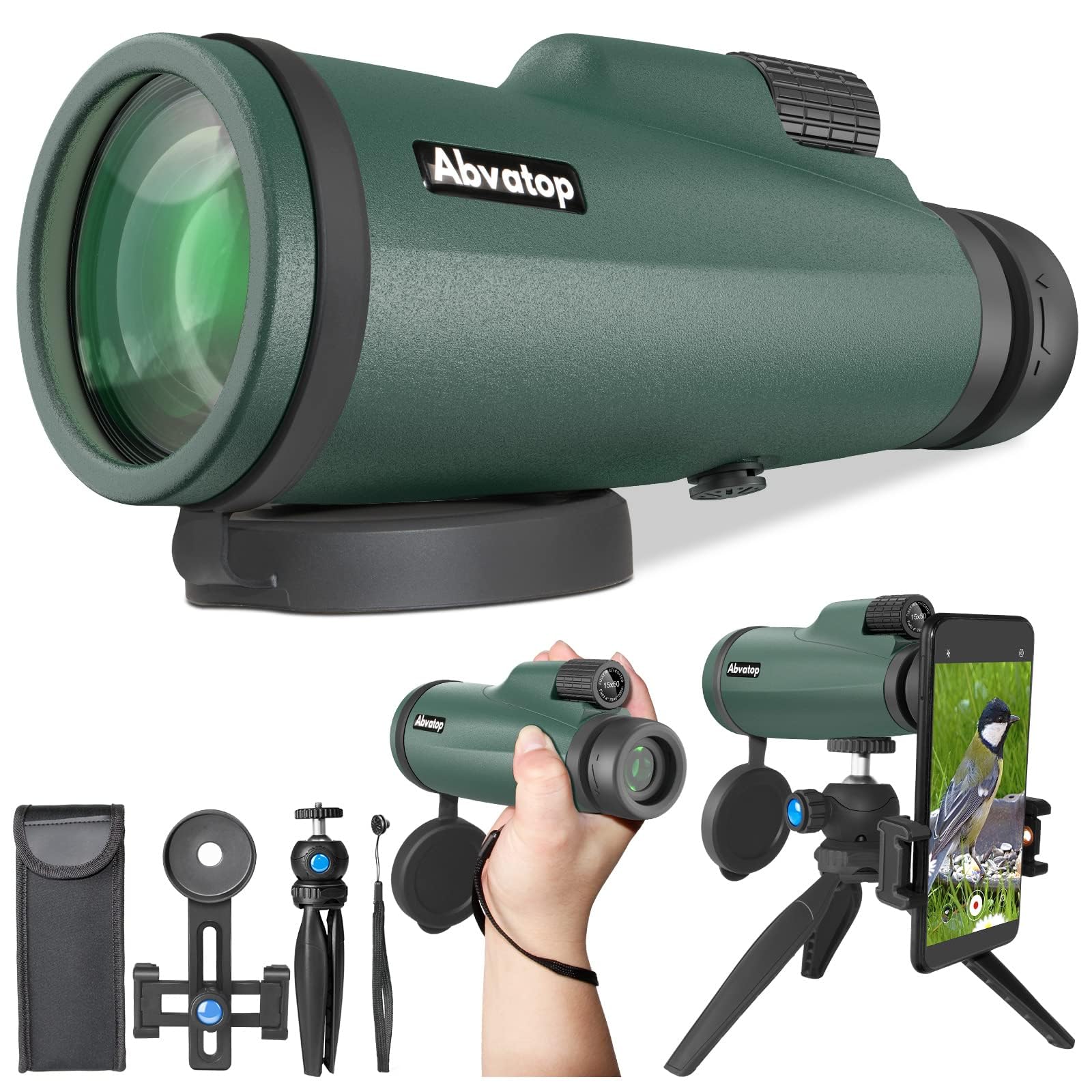 20x50 Waterproof HD Birding Powerful Binoculars For Adults - Image Stabilization Large View Telescope Binoculars With Clear Low Light Vision For Hunting, Bird Watching, Travel, Hiking, Sports Watching