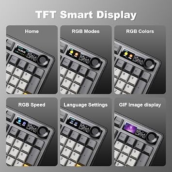 AJAZZ AK980 Wireless Mechanical Keyboard(Black,Murad Switch)