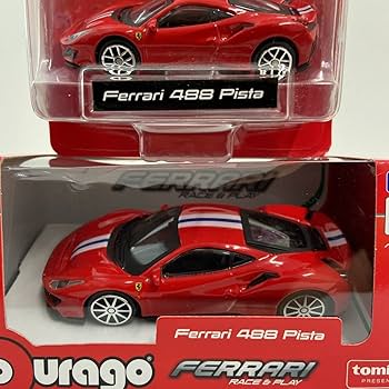 BMmodel 1/64 フェラーリ488ピスタ Amazon.co.jp: モデルカーのおもちゃ 1:64 フェラーリ 488 回転